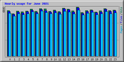 Hourly usage for June 2021