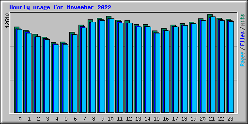 Hourly usage for November 2022