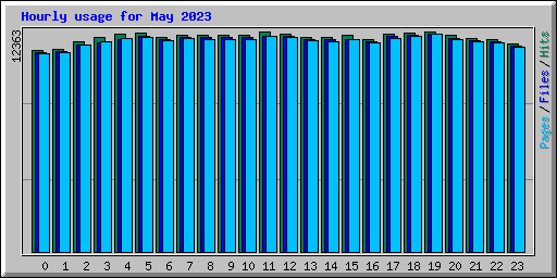 Hourly usage for May 2023