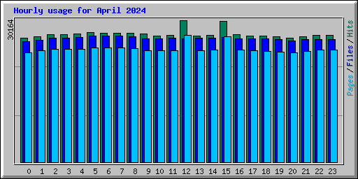 Hourly usage for April 2024